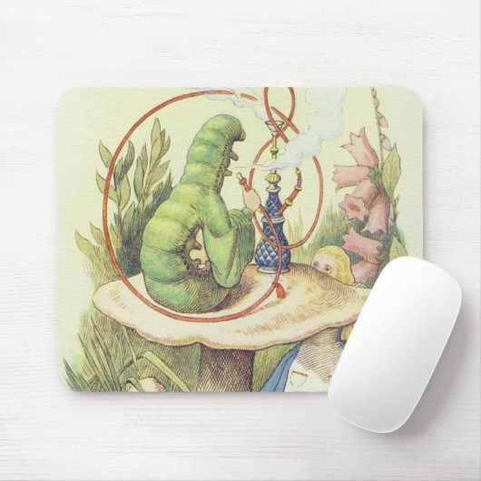 Alice trifft die Raupe Mousepad (Mit Mouse)