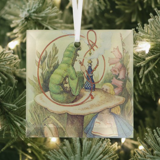 Alice trifft die Raupe Ornament Aus Glas (Insitu)