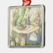 Alice trifft die Raupe Ornament Aus Metall (Links)