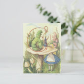 Alice trifft die Raupe Postkarte (Stehend Vorderseite)