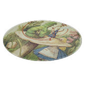 Alice trifft die Raupe Schneidebrett (Ecke)