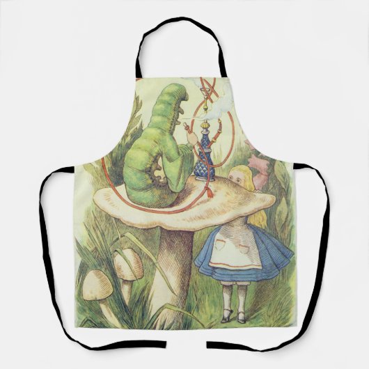 Alice trifft die Raupe Schürze (Vorderseite)
