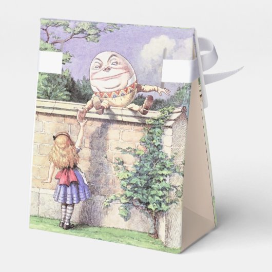 Alice trifft Humpty Dumpty Geschenkschachtel (Rückseite)