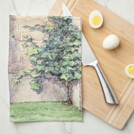 Alice trifft Humpty Dumpty Handtuch (Viertel Falte)