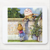 Alice trifft Humpty Dumpty in Wonderland Mousepad (Vorne)