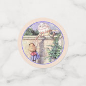 Alice trifft Humpty Dumpty Konfetti (Klein Vorderseite)