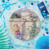 Alice trifft Humpty Dumpty Pappteller (Party)