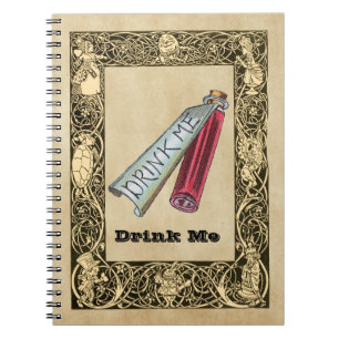 Alice - Trink mich 1865 Notizblock