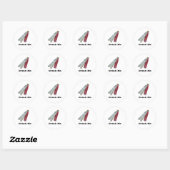 Alice - Trink mich 1865 Runder Aufkleber (Blatt)