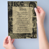 Alice Trink mich Collage Flyer (Hand)