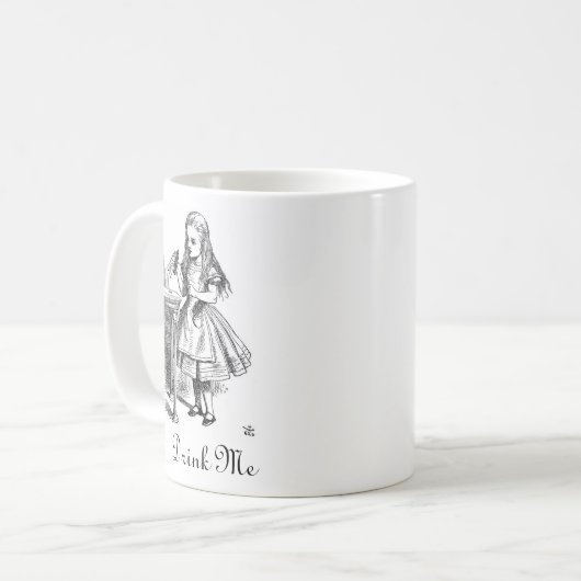 Alice "trinken mich" Tasse (Vorderseite Links)