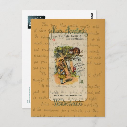 Alice: Twinkle, Twinkle, sagte der Hater Postkarte (Vorne/Hinten)