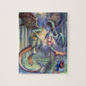 Alice u. das Jabberwocky farbenreiche Puzzlespiel Puzzle (Vertikal)