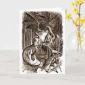 Alice u. das Jabberwocky Karte (Gelbe Blume)