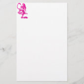 Alice u. der Flamingo im Pink Briefpapier (Vorderseite)