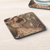 Alice u. die Karten durch Arthur Rackham Getränkeuntersetzer (Linke Seite)