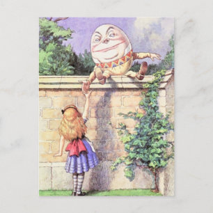 Alice u. Humpty Farbe Postkarte