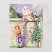 Alice u. Humpty Farbe Postkarte (Vorderseite)