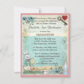 Alice u. rosa Flamingo-Abschluss-Party Einladung (Rückseite)