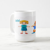 Alice und Aurovy Kaffeetasse (Vorderseite Links)