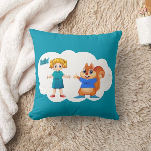 Alice und Aurovy Thema farbig Kissen (Decke)