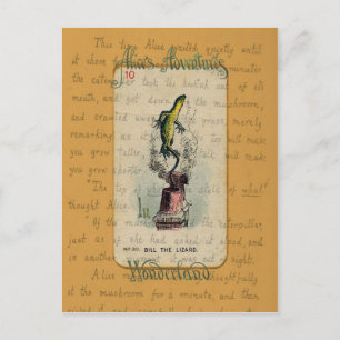 Alice und Bill die Lizard Postkarte