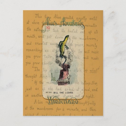 Alice und Bill die Lizard Postkarte (Vorderseite)