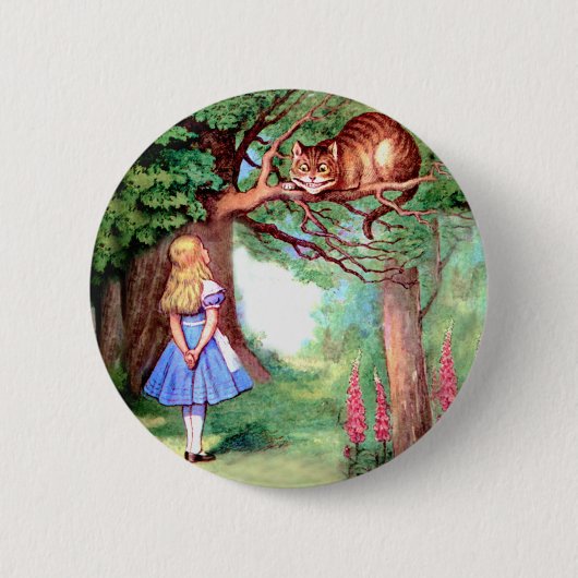 ALICE UND CHESHIRE CAT BUTTON (Vorderseite)