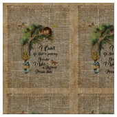 Alice- und Cheshire-Katzen-Zitat-Wörterbuch-Kunst Stoff (Nahaufnahme)