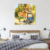 Alice und das Hirn im Wunderland Leinwanddruck (Insitu (Schlafzimmer))