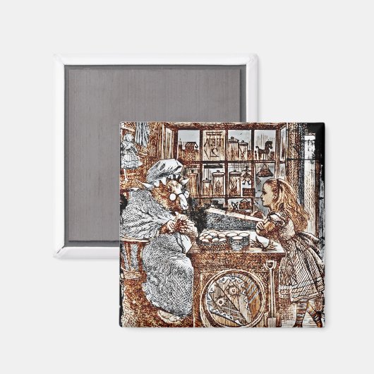 Alice und das Knitterschaf Magnet (Vorderseite/Rückseite)