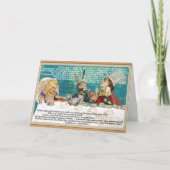 Alice und das Mad Hatter Tea Party Karte (Vorderseite)