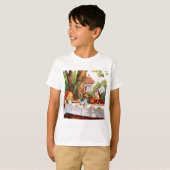 Alice und das Mad Hatter's Tea Party im Wunderland T-Shirt (Vorne ganz)