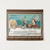 Alice und das Mad Hatters Tee-Party Wandteppich (Vorderseite (Horizontal))