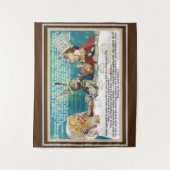 Alice und das Mad Hatters Tee-Party Wandteppich (Vorderseite)