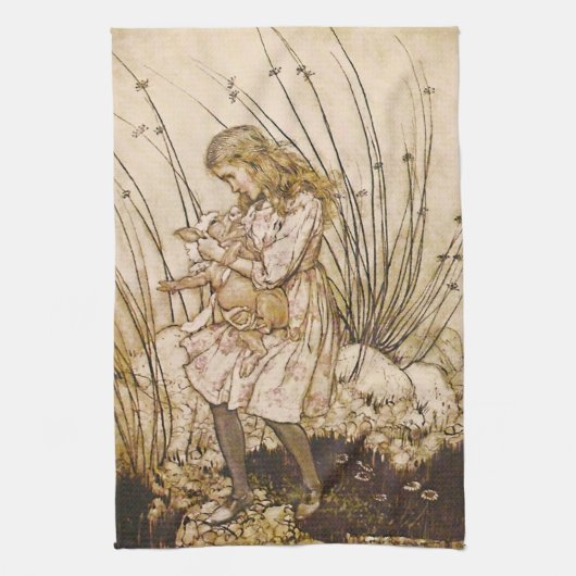 Alice und das Schweine Baby 1 Handtuch (Vertikal)