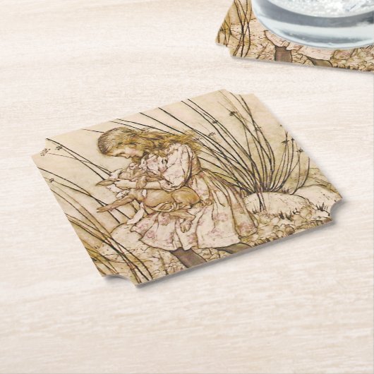 Alice und das Schweine Baby 1 Untersetzer (angewinkelt)