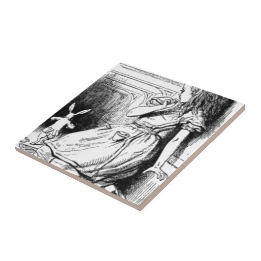 Alice und das weiße Kaninchen Fliese (Seite)