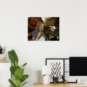 Alice und das weiße Kaninchen Poster (Heimbüro)