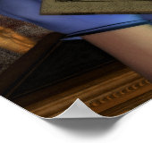 Alice und das weiße Kaninchen Poster (Ecke)