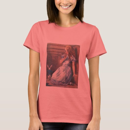 Alice und das weiße Kaninchen T-Shirt (Vorderseite)