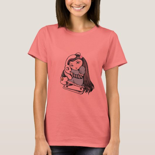 Alice und das weiße Kaninchen T-Shirt (Vorderseite)