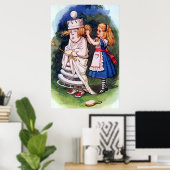 Alice und das White Queen Poster (Heimbüro)