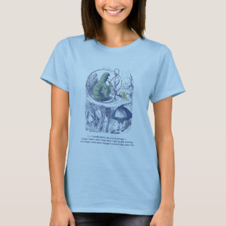 Alice und der Caterpillar Damen-T-Shirt T-Shirt