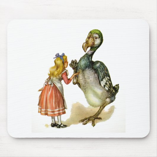 Alice und der Dodo Bird Mousepad (Vorne)