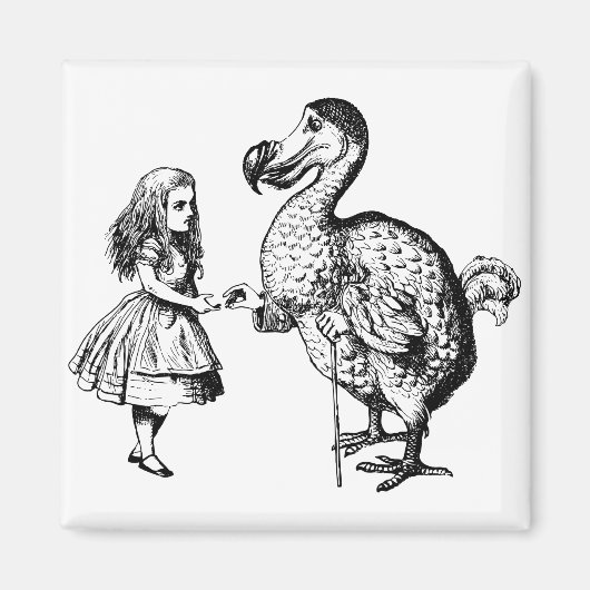 Alice und der Dodo Magnet (Vorne)