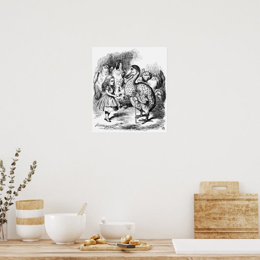 Alice und der Dodo Poster (Küche)