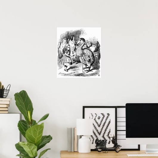 Alice und der Dodo Poster (Heimbüro)