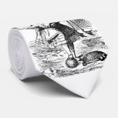 Alice und der Flamingo Krawatte (Gerollt)