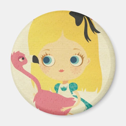 Alice und der Flamingo-Magnet Magnet (Vorne)